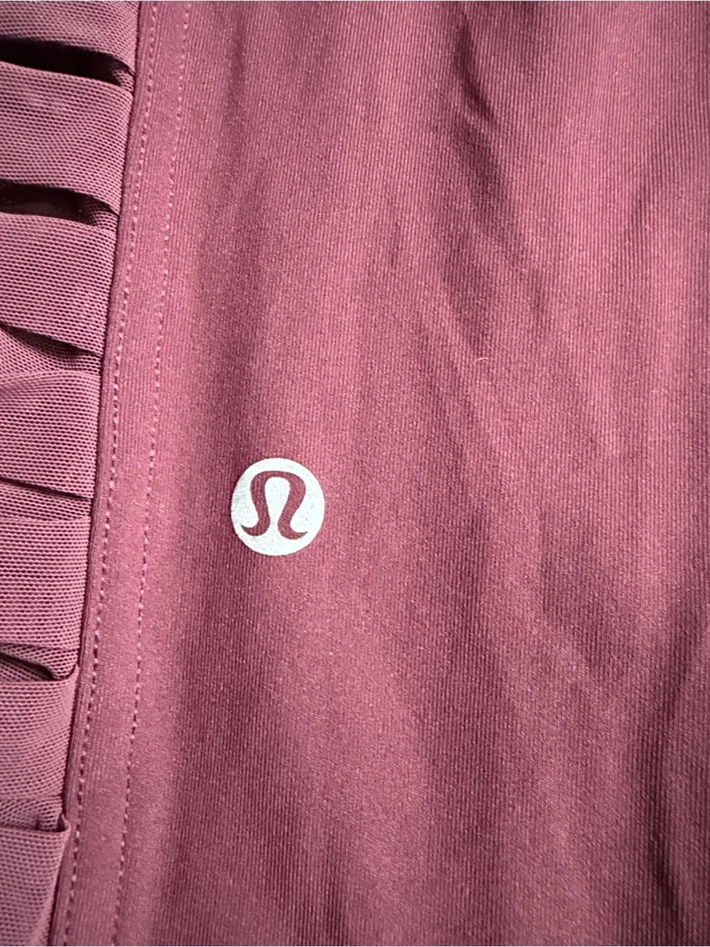 lululemon athletica Girls' Maroon Capri Leggings with Side Ruching